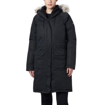 Columbia South Canyon Down Parka, Chamarras Negros Para Mujer | 379264-ZUQ